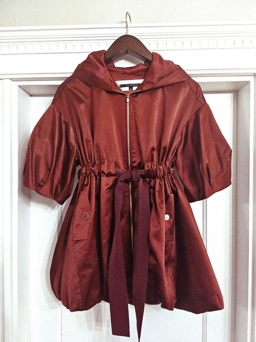 Tara Jarmon jacket in brick red, FR 36, US 4